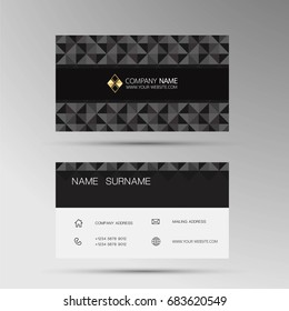 Vector modern creative and clean business card template. Flat design.