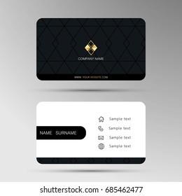
Vector modern creative and clean business card template. Flat design.
