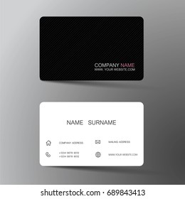 Vector modern creative and clean business card template. Flat design.