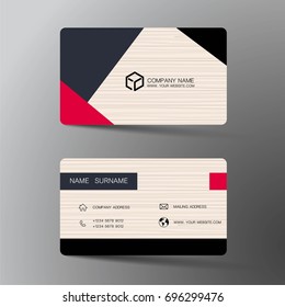 Vector modern creative and clean business card template. Flat design.