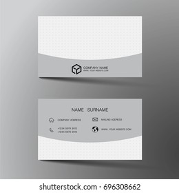 Vector modern creative and clean business card template. Flat design.