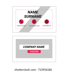 Vector Modern Creative and Clean Business Card Template