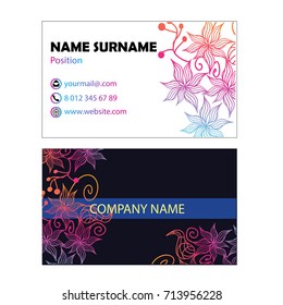 Vector Modern Creative and Clean Business Card Template