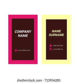 Vector Modern Creative and Clean Business Card Template