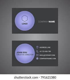 Vector modern creative and clean business card template.