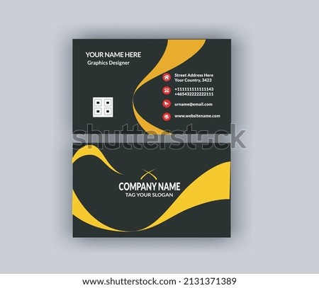 Vector Modern Creative and Clean Business Card Template