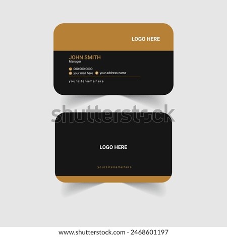 Vector Modern Creative and Clean Business Card Template Design.