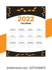 Vector modern creative and clean calendar template. 