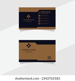 Vector modern creative and clean corporate business card template.