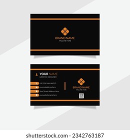 Vector modern creative and clean corporate business card template.