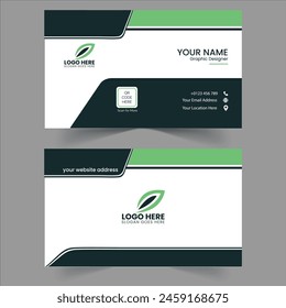 Vector Modern Creative and Clean Double sided simple corporate Business Card Template