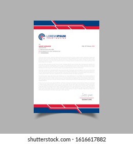 Vector Modern Creative and Clean letterhead design Template