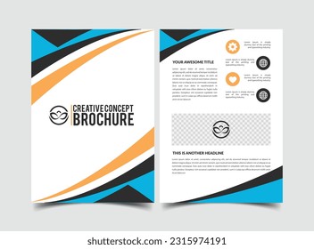 vector modern creative company abstract brochure template
