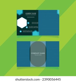 Plantilla de impresión de tarjetas de visita moderna y creativa
