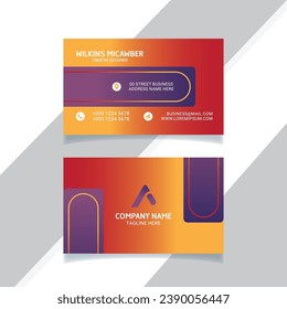 Vector Modern Creative and elegant Business Card print Template