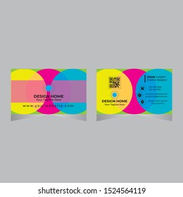 Vector Modern Creative , Eye catching and Clean Business Card Template