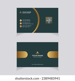 Vector modern creative luxury professional business card template design and visiting card