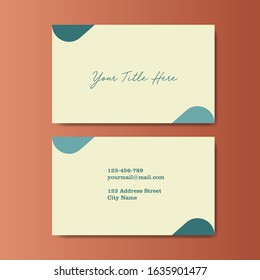Vector Modern Creative and Minimalis Business Card Template