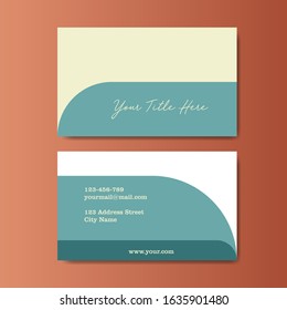 Vector Modern Creative and Minimalis Business Card Template