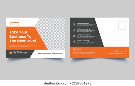 
Vector modern creative and professional corporate postcard layout design