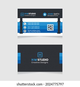 Vector modern creative simple and clean business card design, horizontal business card, red abstract unique luxury and professional name card design, print ready corporate and brand identity design.