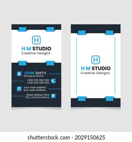 Vector modern creative simple and clean business card design, horizontal business card, red abstract unique luxury and professional name card design, print ready corporate and brand identity design.