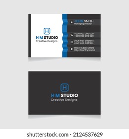 Vector modern creative simple and clean business card design, horizontal business card, red abstract unique luxury and professional name card design, print ready corporate and brand identity design.