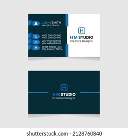 Vector modern creative simple and clean business card design, horizontal business card, red abstract unique luxury and professional name card design, print ready corporate and brand identity design.