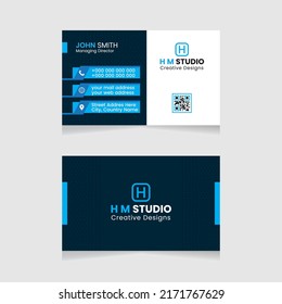 Vector modern creative simple and clean business card design, horizontal business card, red abstract unique luxury and professional name card design, print ready corporate and brand identity design.