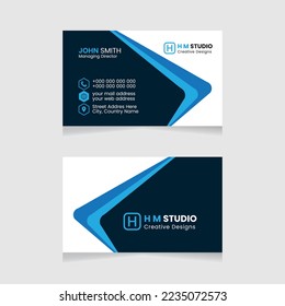 Vector modern creative simple and clean business card design, horizontal business card, red abstract unique luxury and professional name card design, print ready corporate and brand identity design.