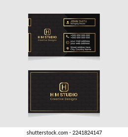 Vector modern creative simple and clean business card design, horizontal business card, red abstract unique luxury and professional name card design, print ready corporate and brand identity design.