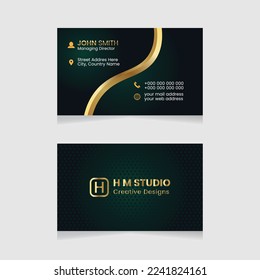 Vector modern creative simple and clean business card design, horizontal business card, red abstract unique luxury and professional name card design, print ready corporate and brand identity design.