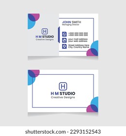 Vector modern creative simple and clean business card design, horizontal business card, red abstract unique luxury and professional name card design, print ready corporate and brand identity design