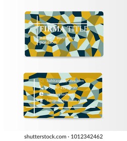 Vector modern creative and trending business cards set collection