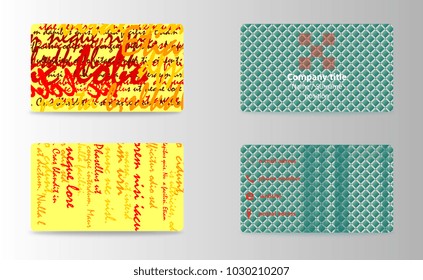Vector modern creative and trending business card design template.