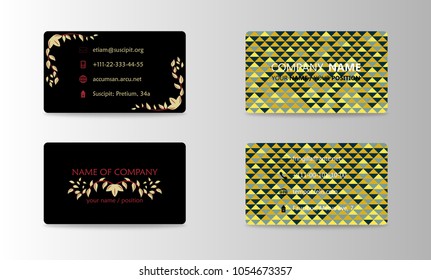Vector modern creative and trending business card design