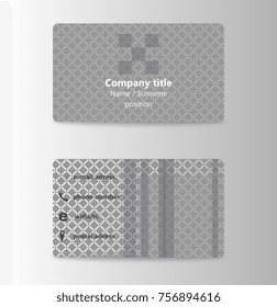 Vector modern creative and trending business card design template in abstract style. modern personal visiting card with company logo. Vector illustration