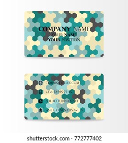 Vector modern creative and trending business cards set collection