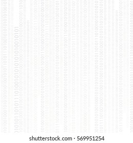 Vector modern creative trends white binary number texture. Cybersecurity background