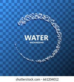 Vector modern creative water transparent background. Eps10