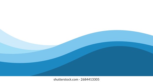 Fondo de diseño de onda decorativo moderno de Vector.