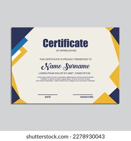 vector modern design certificate template