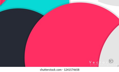 Vector Modern Design Circle template background