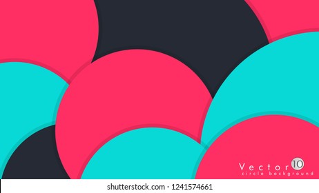 Vector Modern Design Circle template background