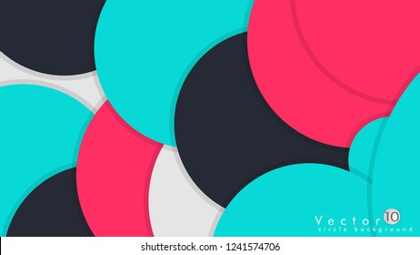 Vector Modern Design Circle template background