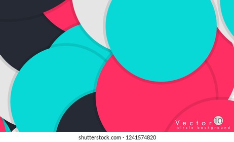 Vector Modern Design Circle template background