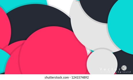 Vector Modern Design Circle template background
