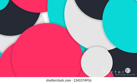 Vector Modern Design Circle template background