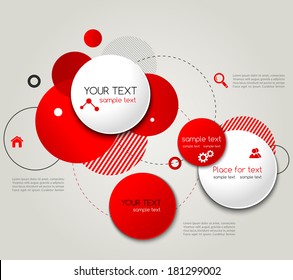 Vector Modern Design Circle template background