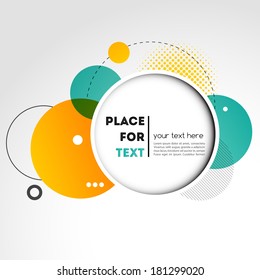 Vector Modern Design Circle template background